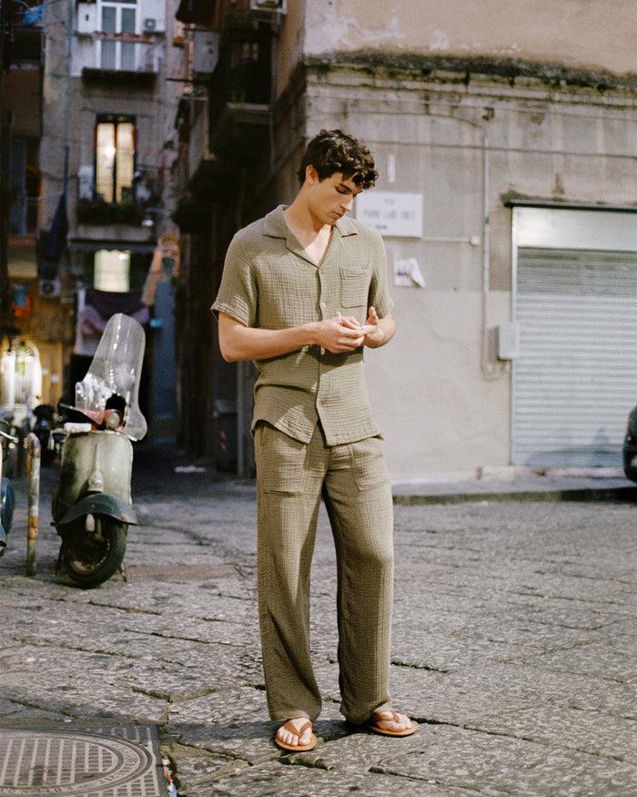 Maison Labiche Le Pantalon Guigner "en Gaze De Coton"