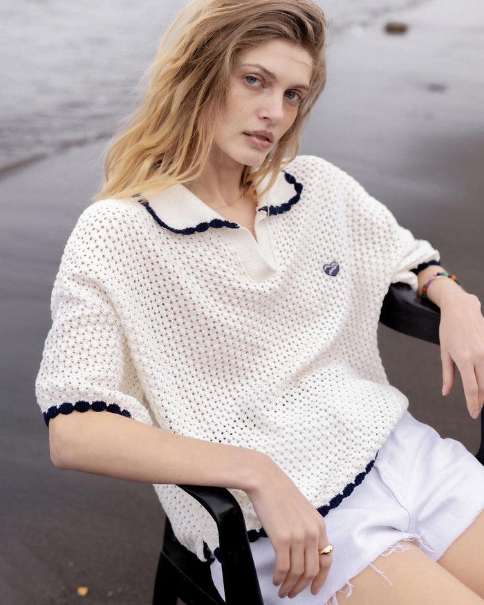 Maison Labiche Le Polo Gibez En Crochet "patch Labiche"