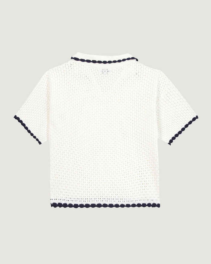 Maison Labiche Le Polo Gibez En Crochet "patch Labiche"