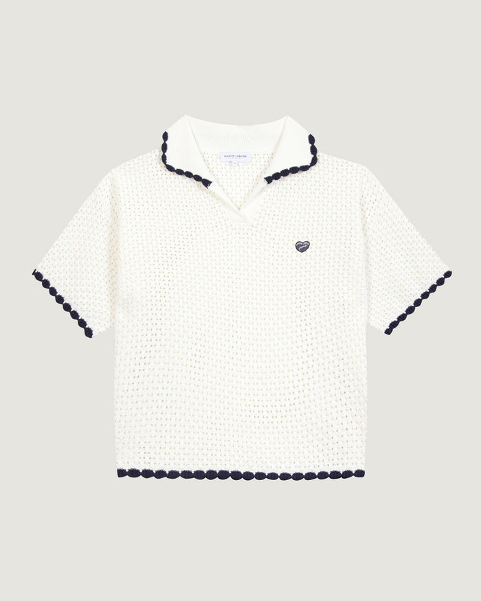 maison labiche Le Polo Gibez En Crochet "patch labiche"