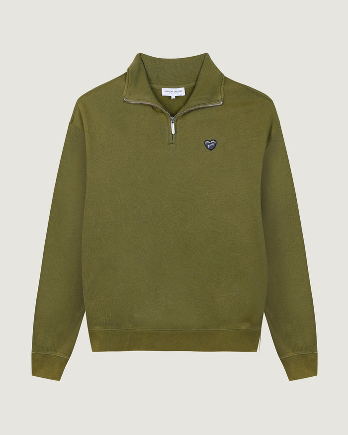 Maison Labiche Le Sweatshirt Camionneur Placide "patch Coeur"