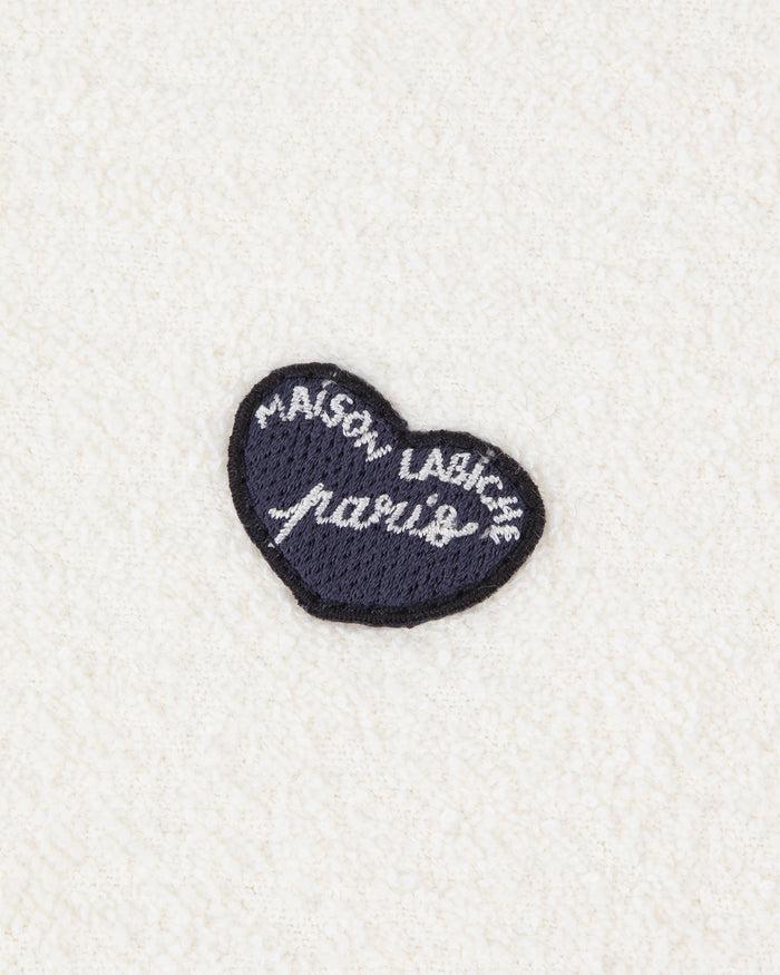Maison Labiche Le Sweatshirt Casel En éponge "patch Coeur"