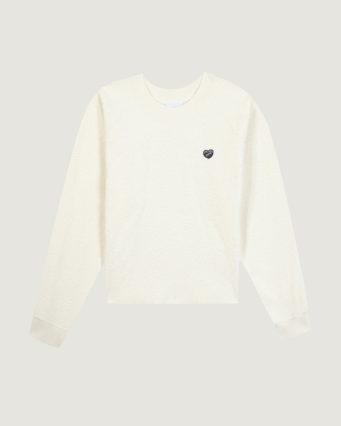 maison labiche Le Sweatshirt Casel En éponge "patch coeur"