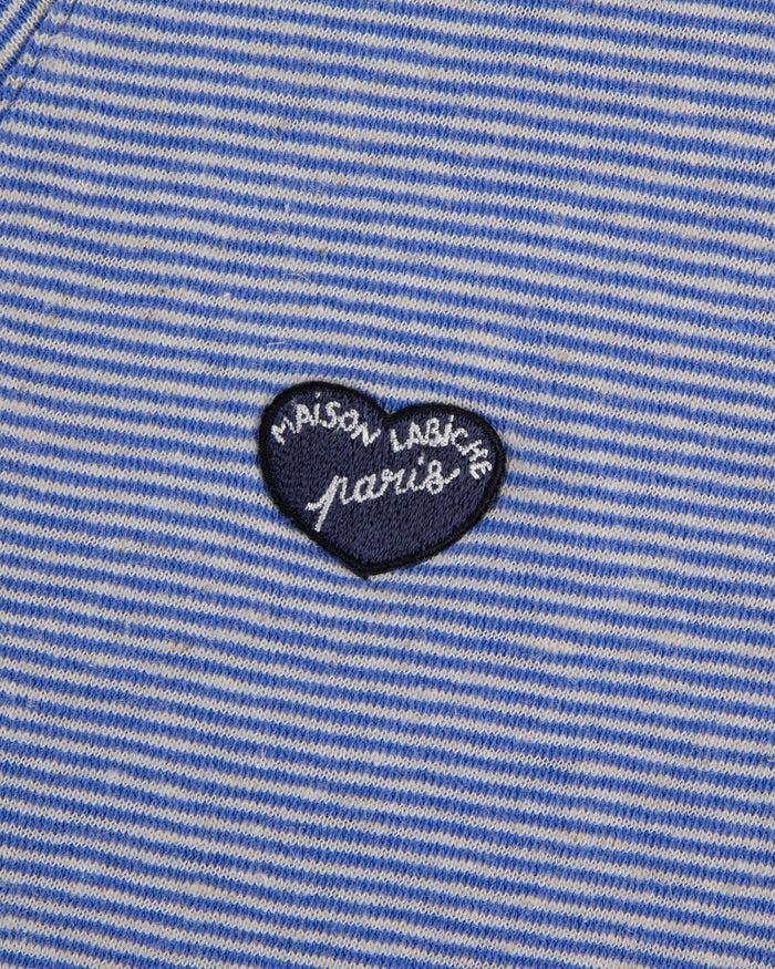 Maison Labiche Le Tee-shirt Chateau En Lin "patch Coeur"