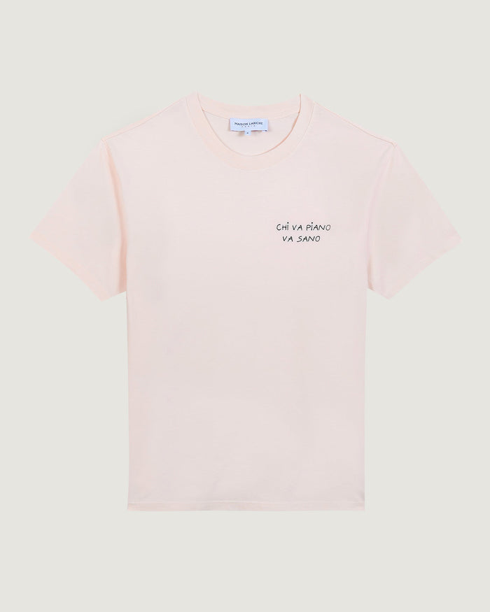 maison labiche Le Tee-shirt Popincourt "chi va piano"