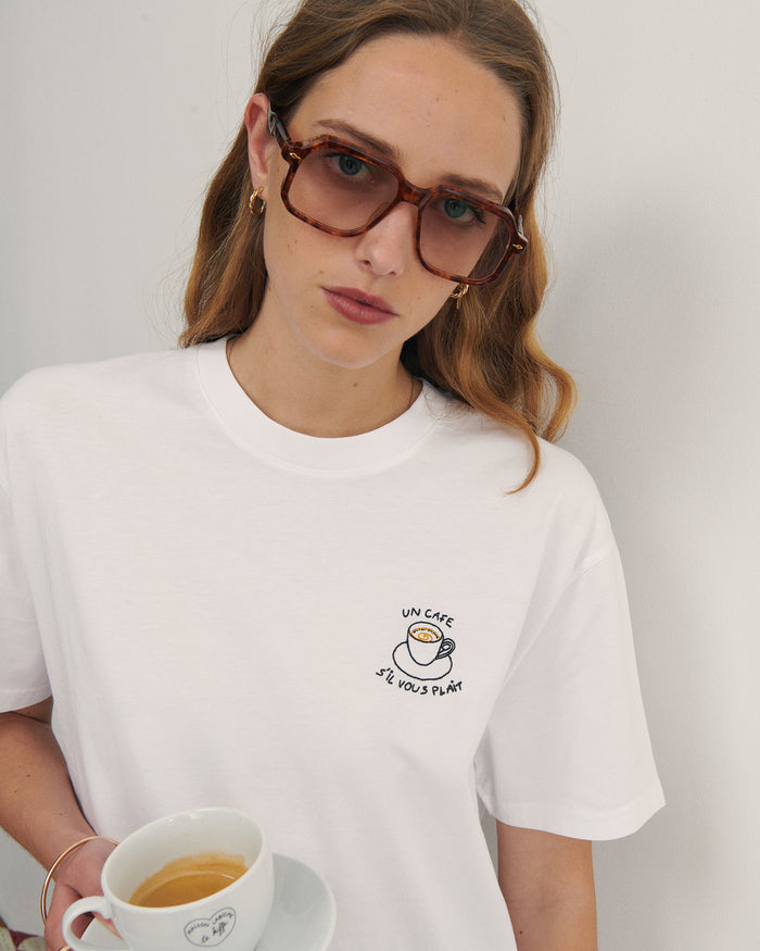 Maison Labiche Le Tee-shirt Popincourt Unisexe 'café'