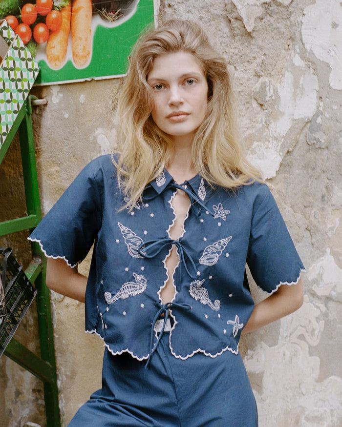 Maison Labiche La Chemise Breche "coquillages"