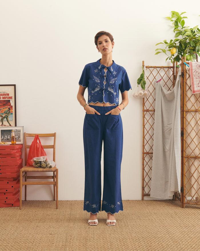 Maison Labiche La Chemise Breche "coquillages"