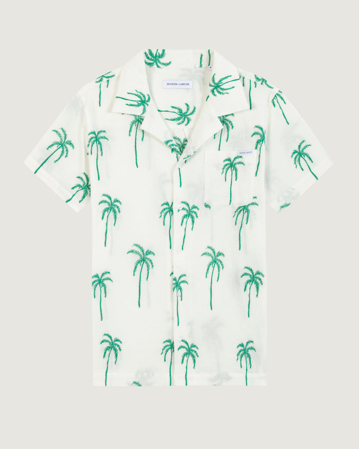 maison labiche La Chemise Germain "palmiers"