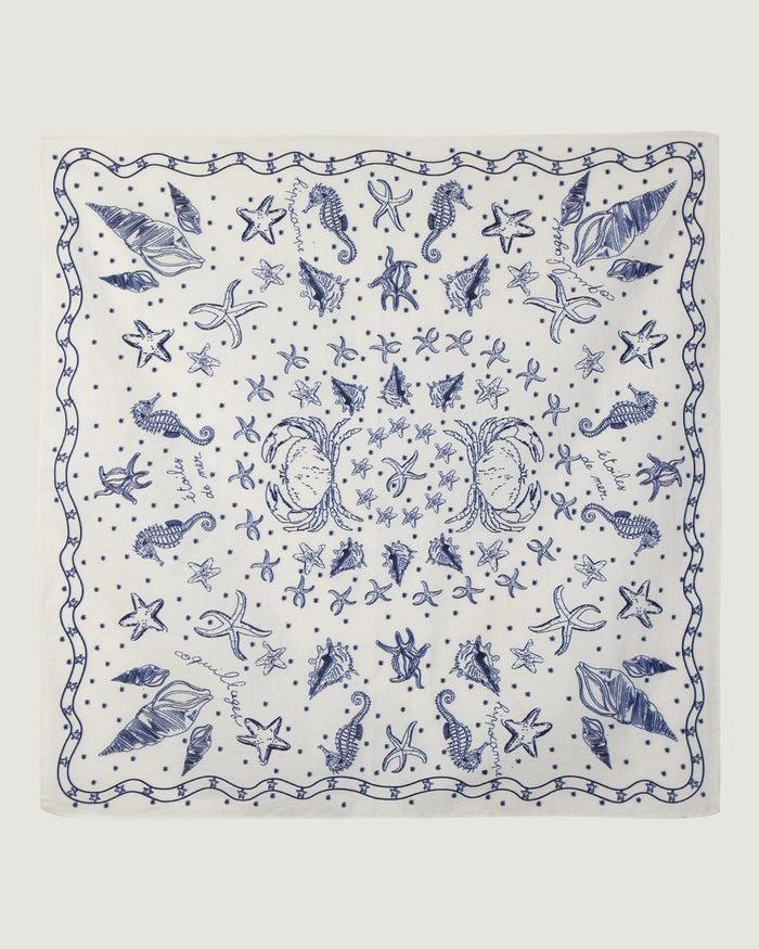 Maison Labiche Le Foulard Brancion "coquillages"