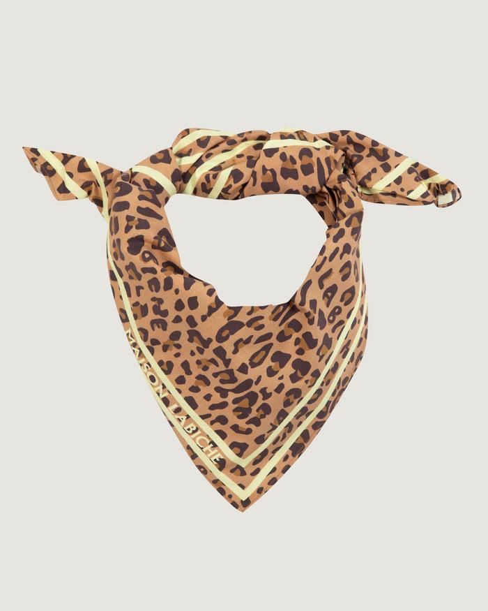 maison labiche Le Foulard Brancion "leopard"