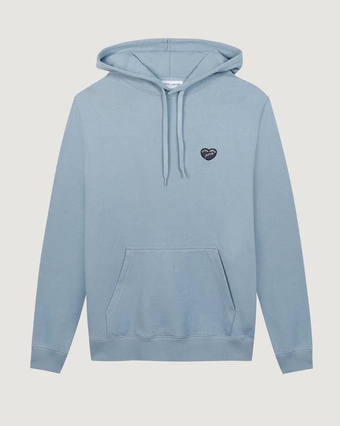 maison labiche Le Hoodie Crozatier "patch coeur"