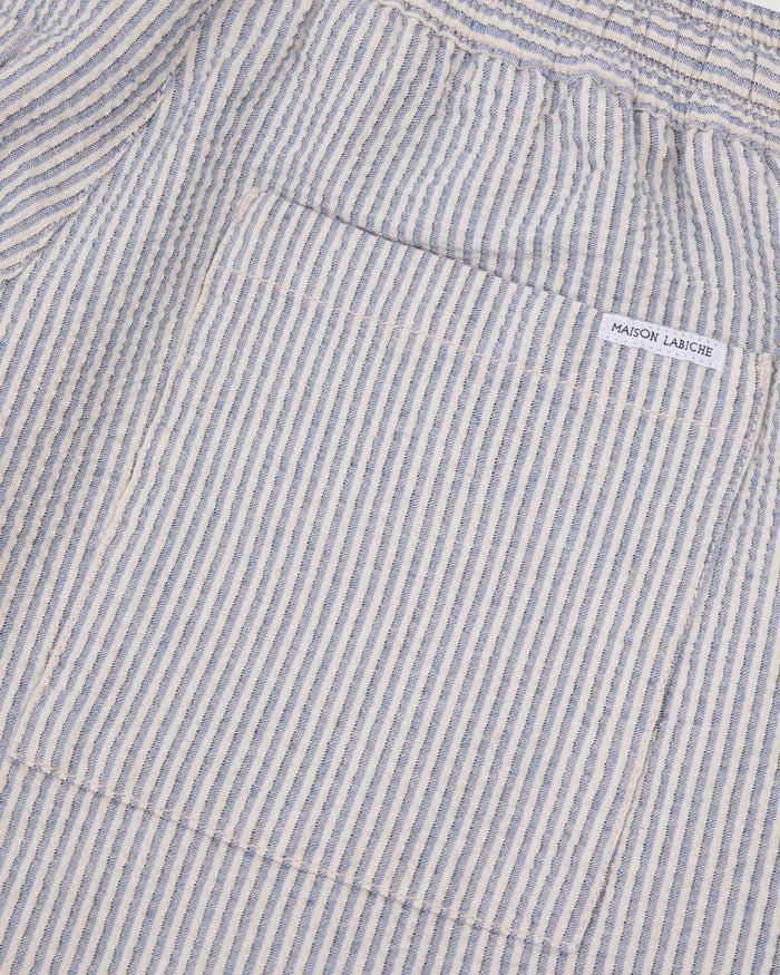 Maison Labiche Le Pantalon Guigner "en Seersucker"