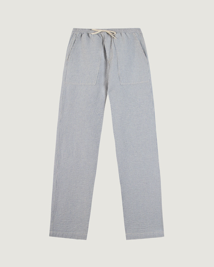 maison labiche Le Pantalon Guigner "en seersucker"