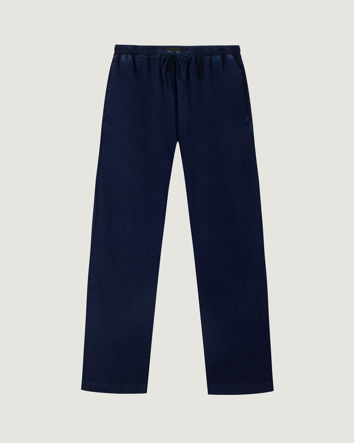 maison labiche Le Pantalon Havet "en seersucker"
