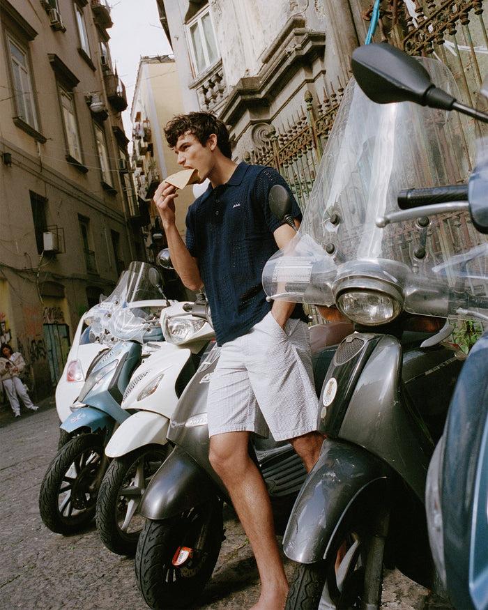 Maison Labiche Le Polo Savy En Coton "patch Labiche"