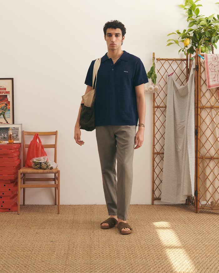 Maison Labiche Le Polo Savy En Coton "patch Labiche"
