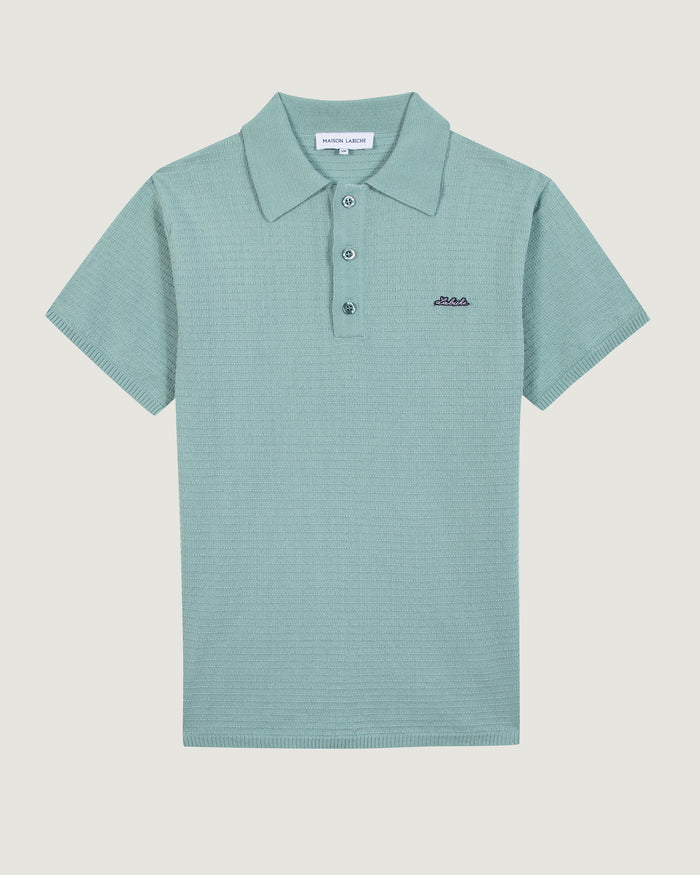 maison labiche Le Polo Savy En Coton "patch labiche"