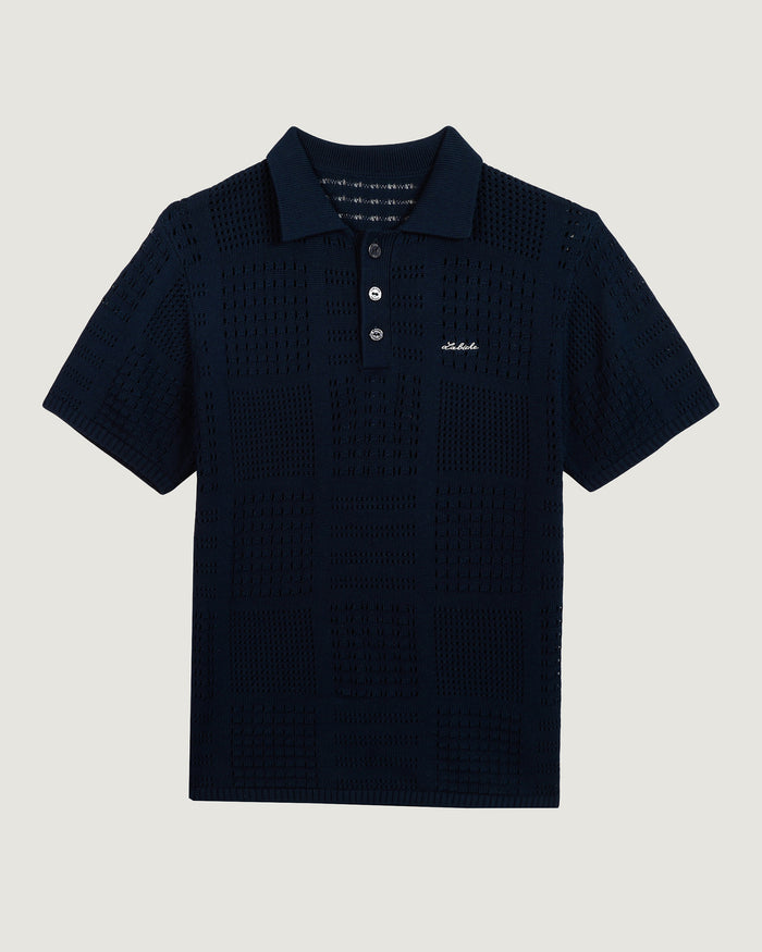 maison labiche Le Polo Savy En Coton "patch labiche"