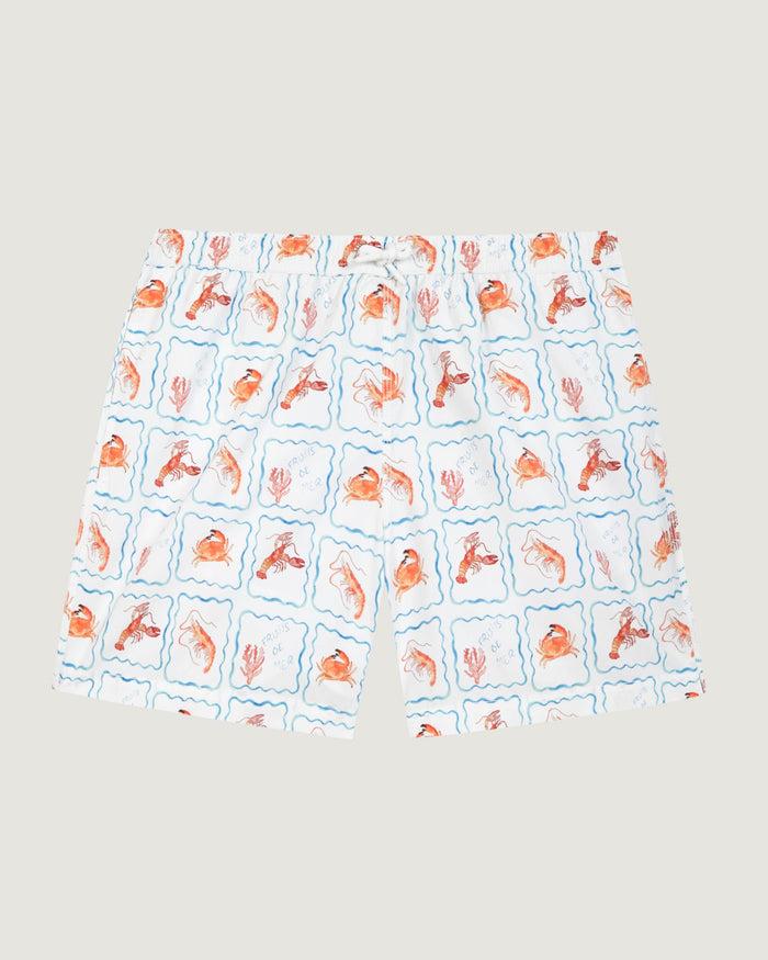 maison labiche Le Short De Bain Maillot "crustaces"