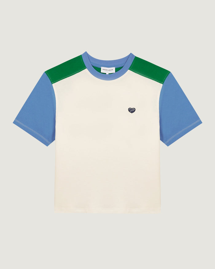 maison labiche Le Tee-shirt Abel "patch coeur"