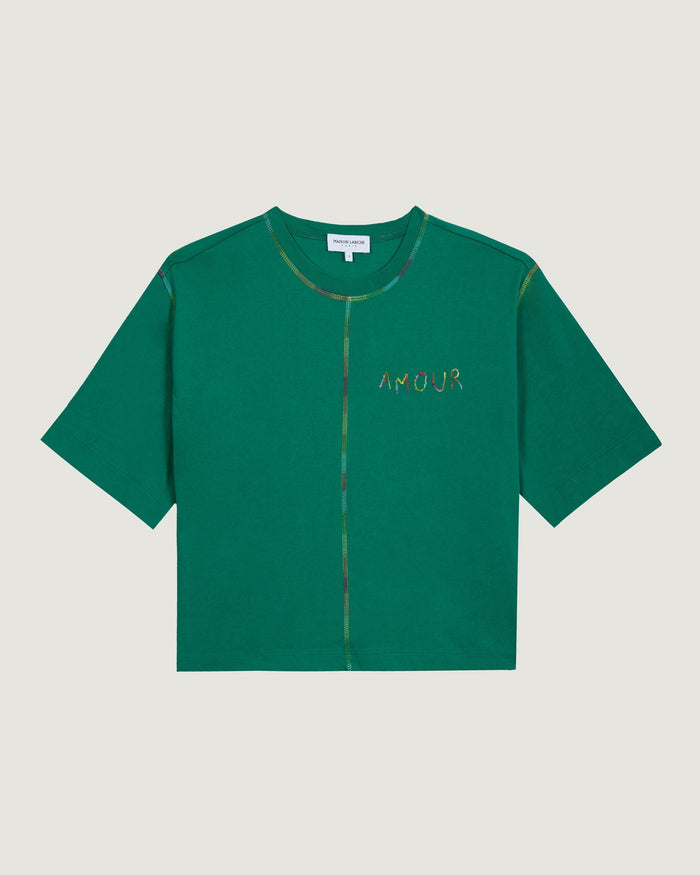 maison labiche Le Tee-shirt Alesia "amour zig zag"