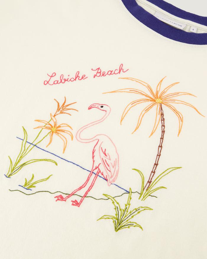 Maison Labiche Le Tee-shirt Alesia "flamingo"