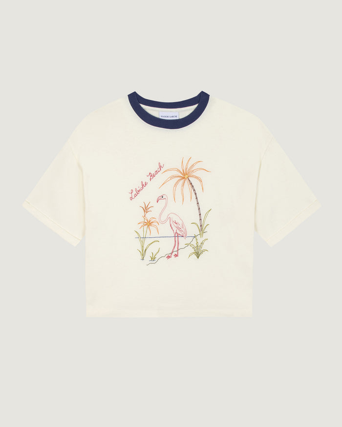 maison labiche Le Tee-shirt Alesia "flamingo"