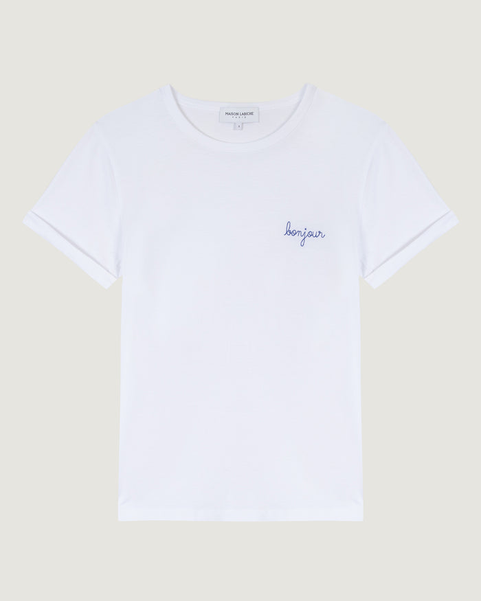 maison labiche Le Tee-shirt Poitou Femme "bonjour"