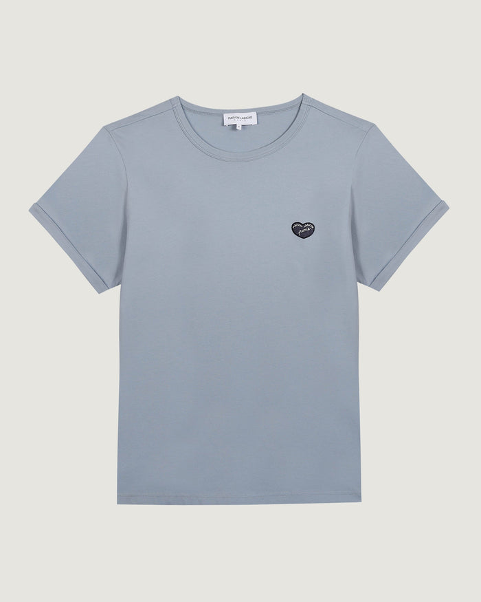 maison labiche Le Tee-shirt Poitou "patch coeur"
