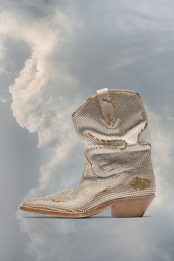 Maison Margiela Bottes Tabi D'inspiration Western à Cristaux