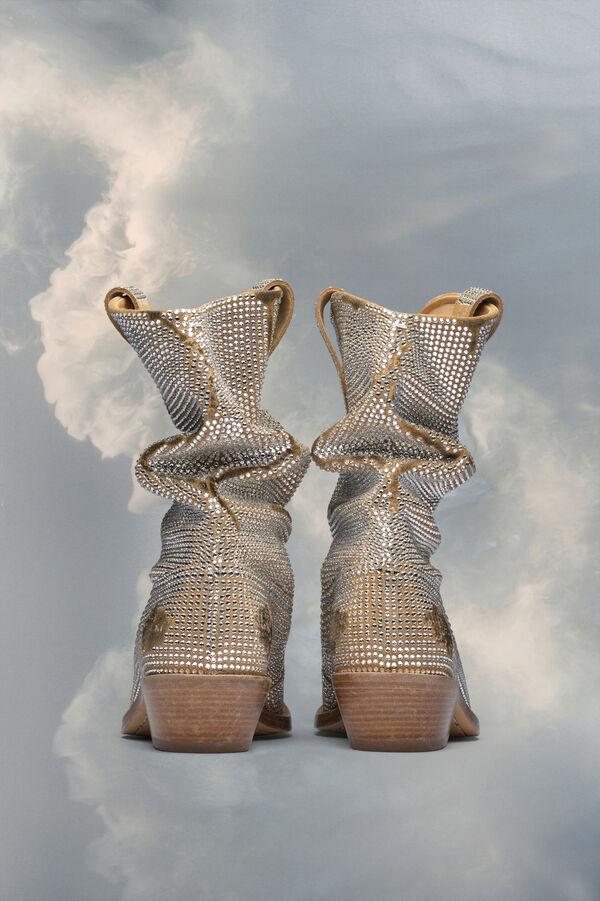 Maison Margiela Bottes Tabi D'inspiration Western à Cristaux