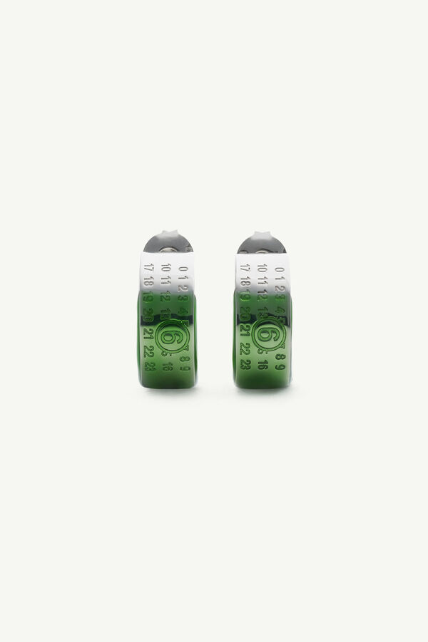 maison margiela Boucles d'oreilles Numeric signature gravées