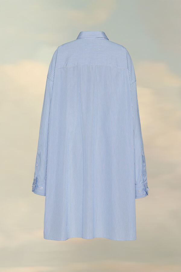 Maison Margiela Chemise Fines Rayures Popeline De Coton