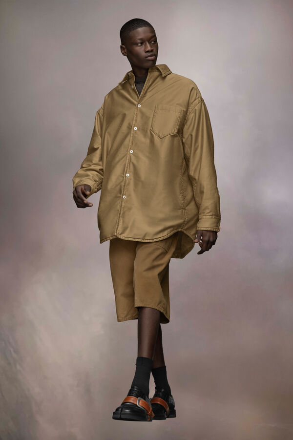 Maison Margiela Chemise Rembourrée En Satin De Coton