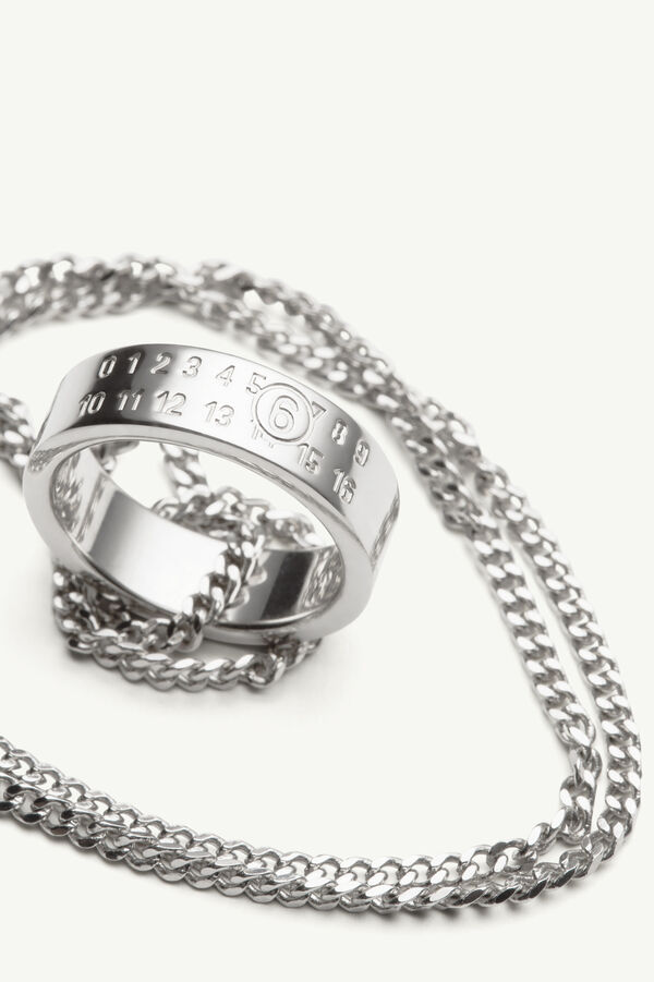 Maison Margiela Collier à Pendentif Anneau Numeric Minimal Signature