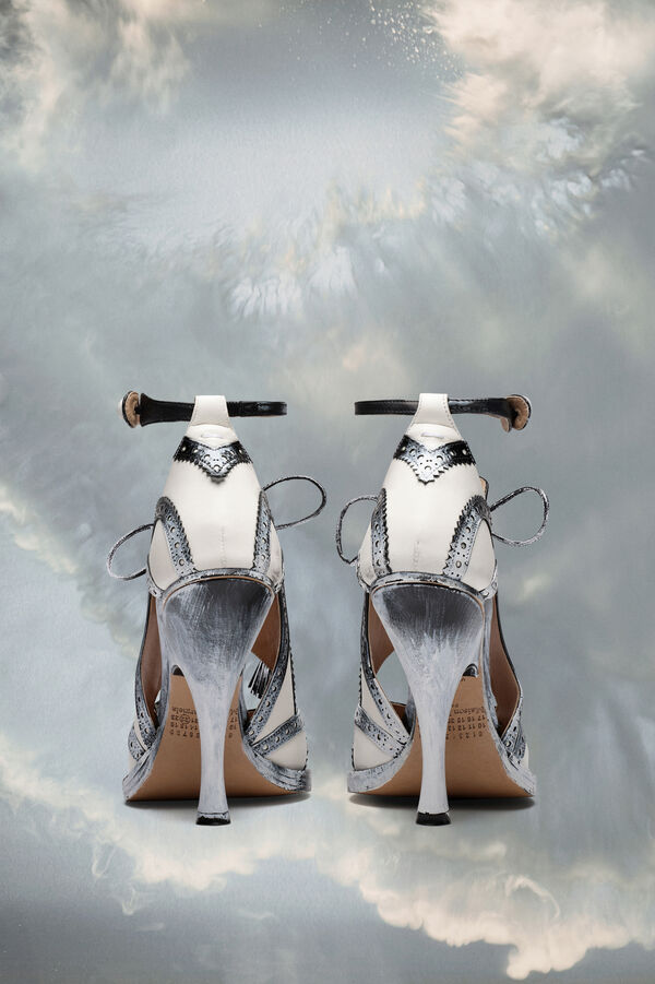 Maison Margiela Escarpins Bianchetto à Bride De Cheville Tabi