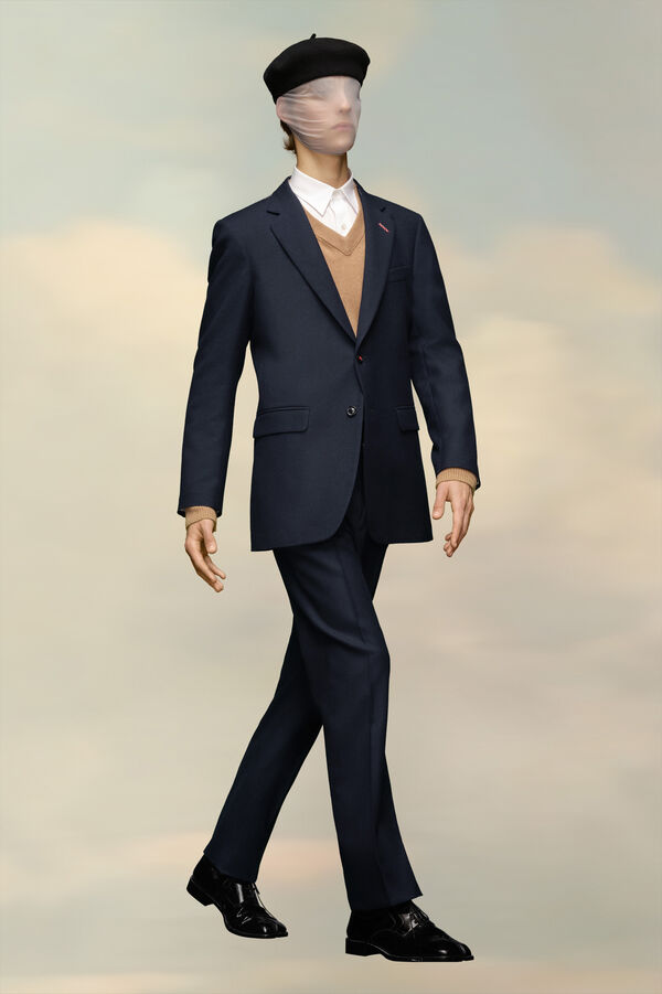 Maison Margiela Blazer En Sergé De Laine