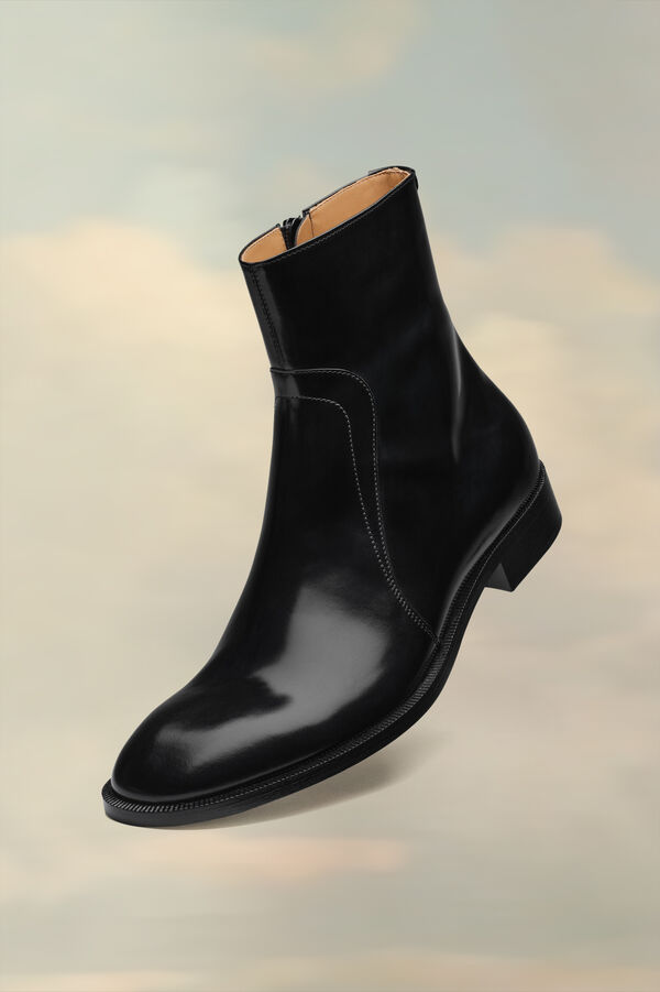 Maison Margiela Bottes En Cuir Brossé
