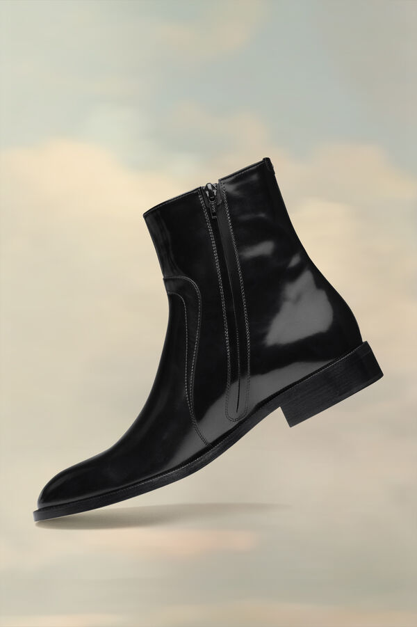 Maison Margiela Bottes En Cuir Brossé