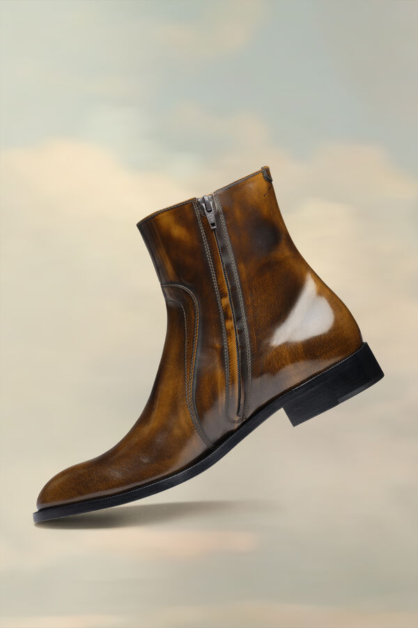 Maison Margiela Bottes En Cuir Ciré