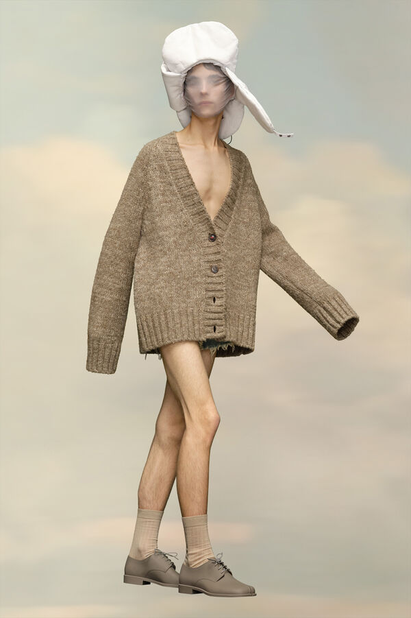 Maison Margiela Cardigan à Teinture Botanical