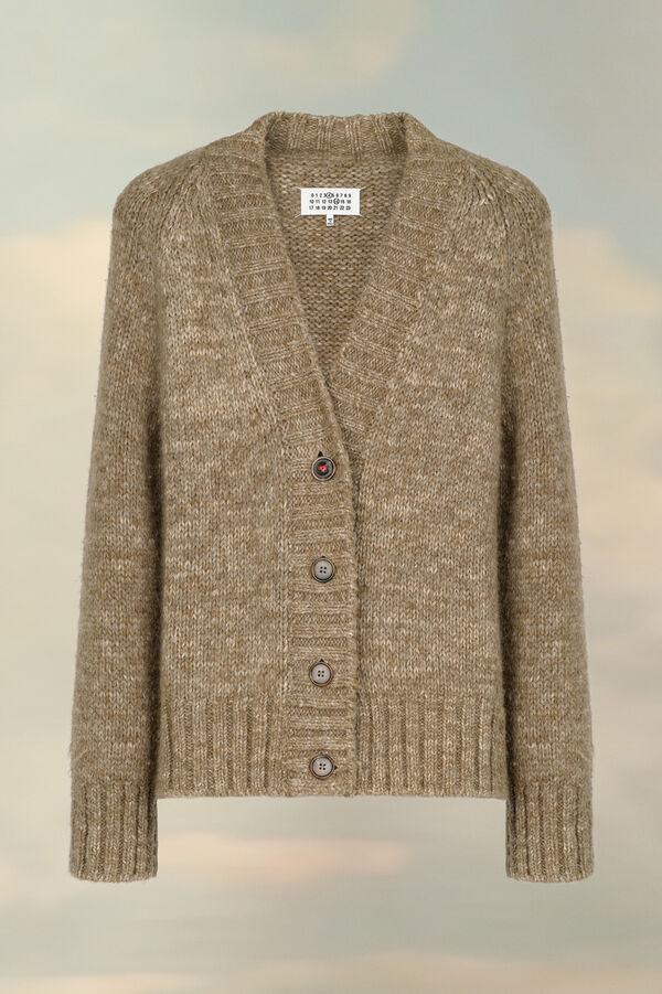 maison margiela Cardigan à teinture botanical