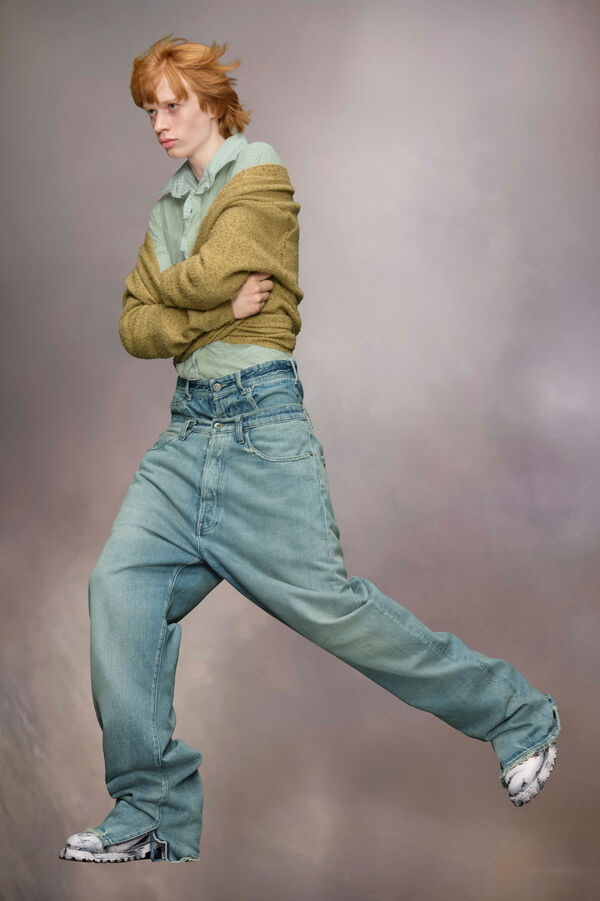 Maison Margiela Cardigan En Maille Boulochée