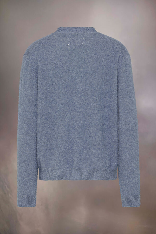 Maison Margiela Cardigan En Maille Boulochée