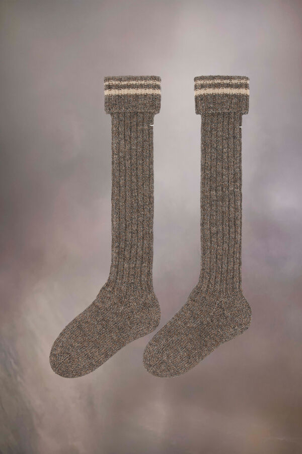 Maison Margiela Chaussettes En Laine Shetland