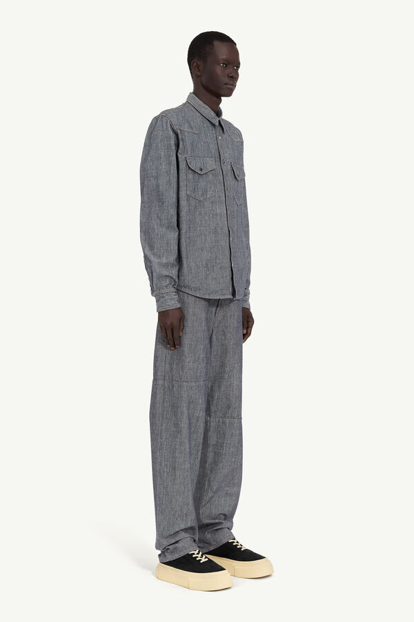 Maison Margiela Chemise En Denim Rincé
