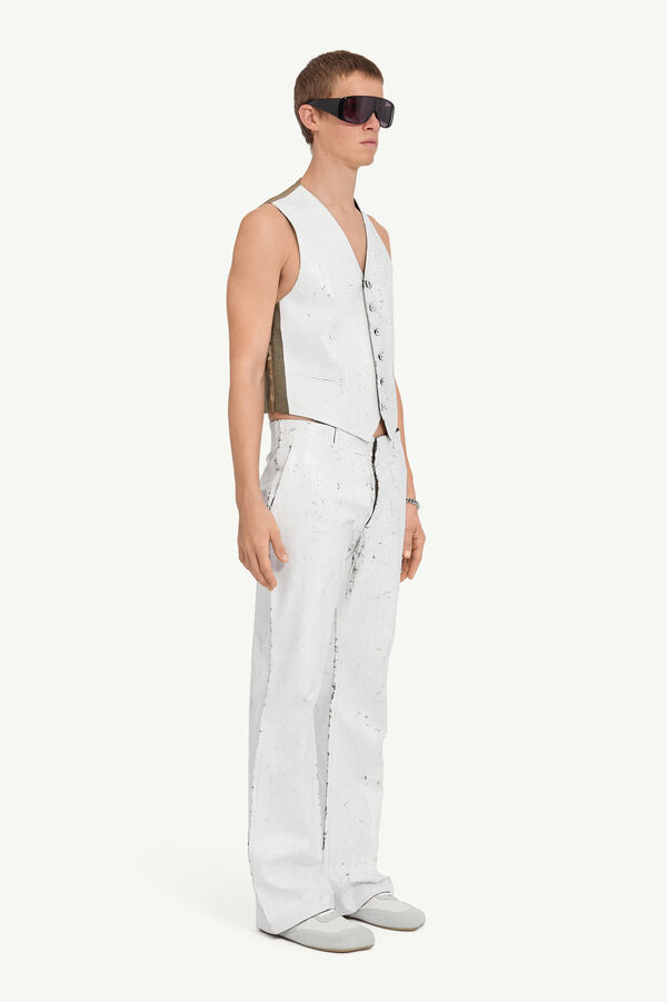 Maison Margiela Gilet De Costume Mi-peint