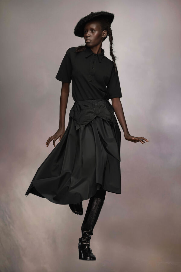 Maison Margiela Jupe Midi En Taffetas