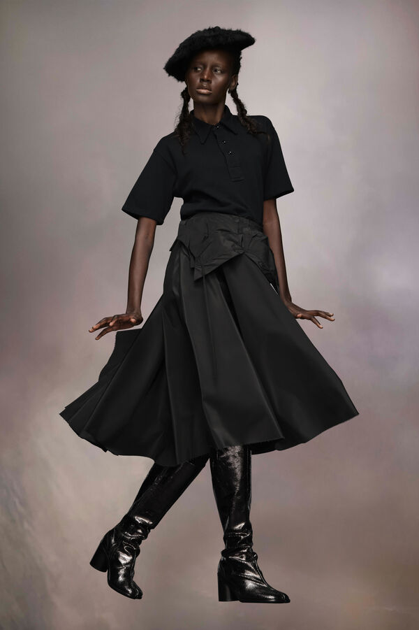 Maison Margiela Jupe Midi En Taffetas